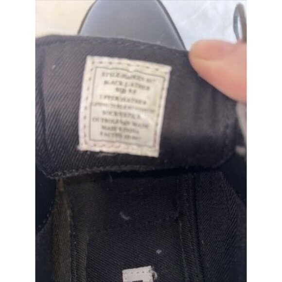 Steve Madden Mens 9.5 Chukka Ankle Boot Black Leather Harken017 - Picture 6 of 8